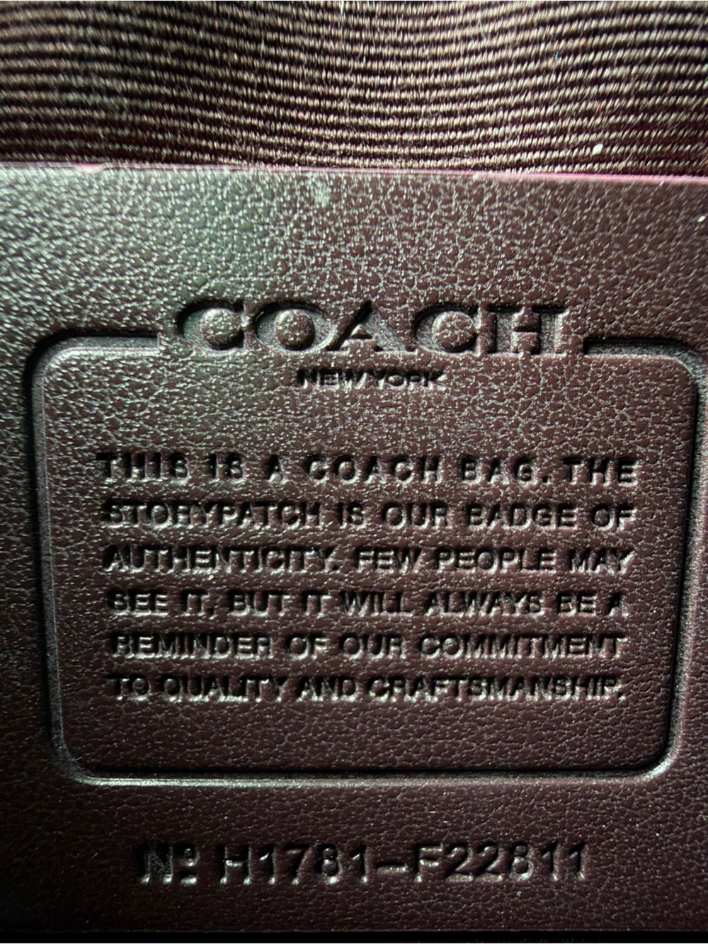Coach Patricia Saddle 18 Primrose Floral Leather Crossbody F22811 Oxblood - Picture 6 of 9